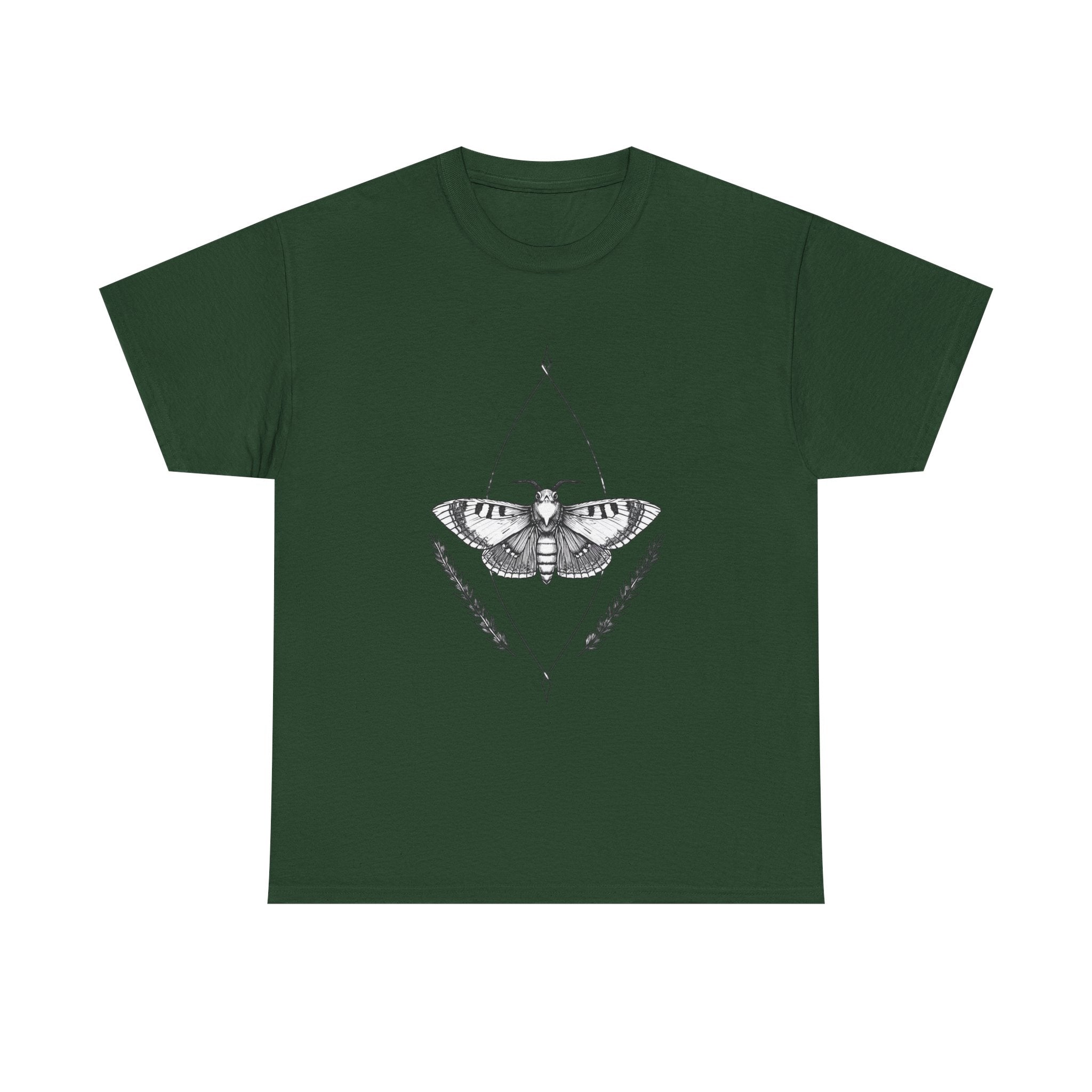 Dark Academia Luna Moth T-Shirt | Forest Goth Botanical Insect Graphic | Dark Mori Apothecary Aesthetic