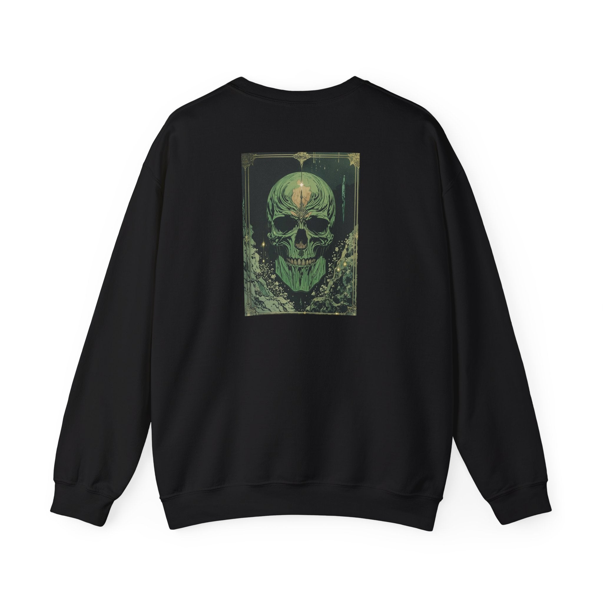 Forest Goth Botanical Skull Tee | Jade Macabre Heritage Etch | Whimsigoth Apothecary Shirt