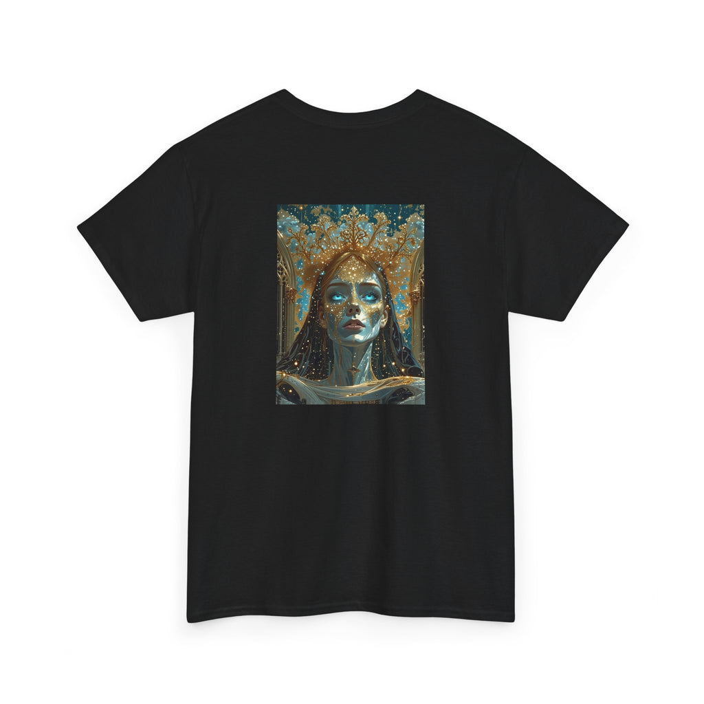 Aquatic Goddess Portrait Tee | Surreal Sea Queen Illustration