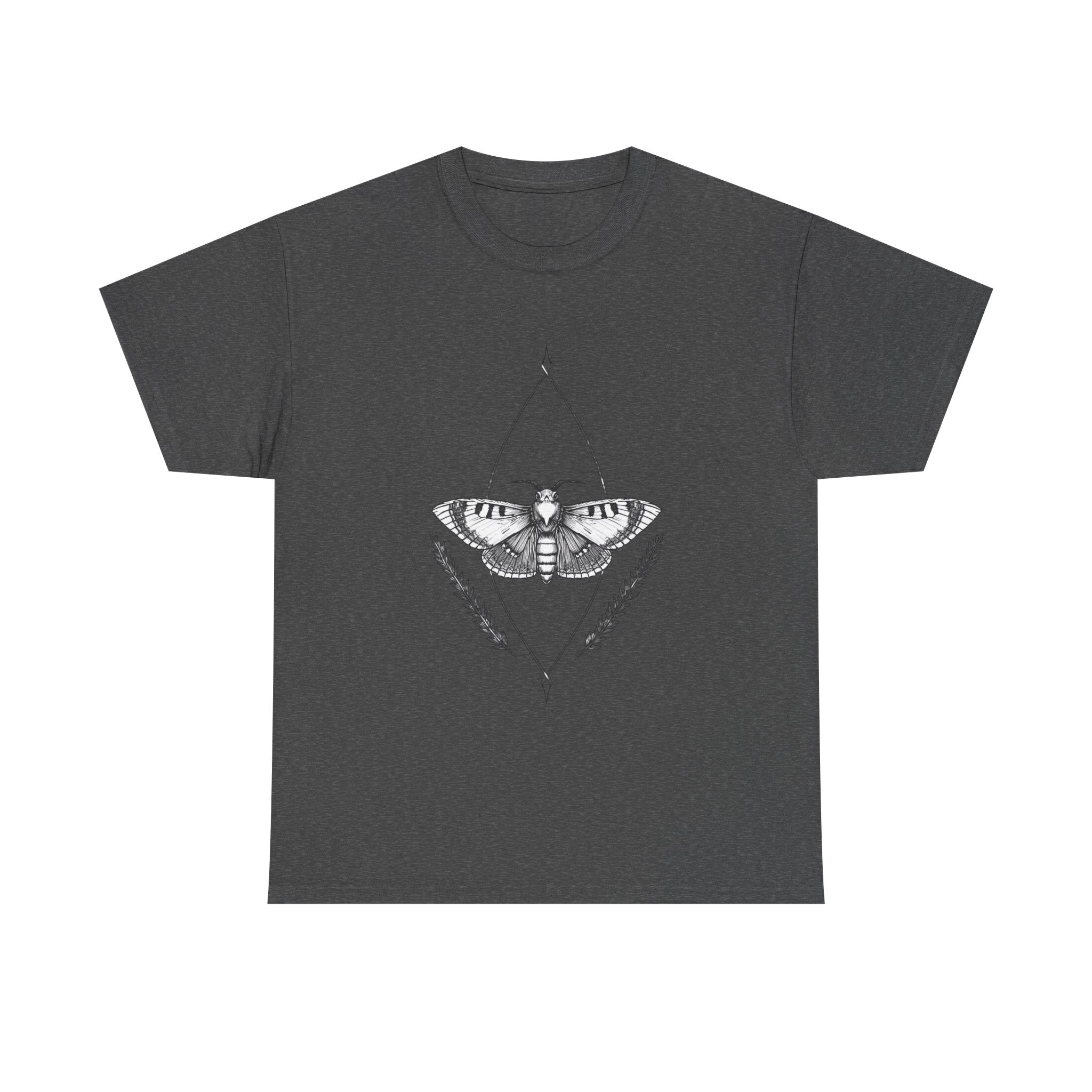 Dark Academia Luna Moth T-Shirt | Forest Goth Botanical Insect Graphic | Dark Mori Apothecary Aesthetic