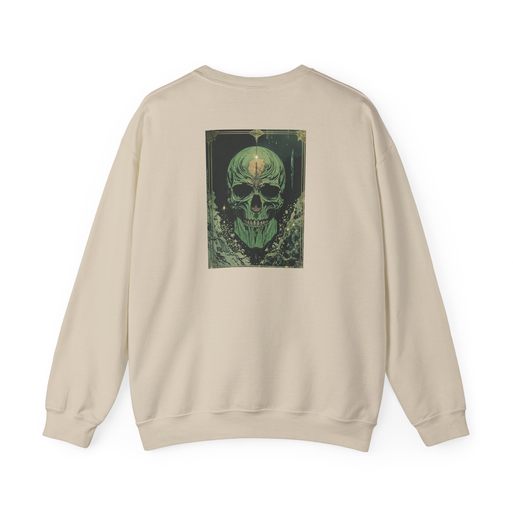 Forest Goth Botanical Skull Tee | Jade Macabre Heritage Etch | Whimsigoth Apothecary Shirt