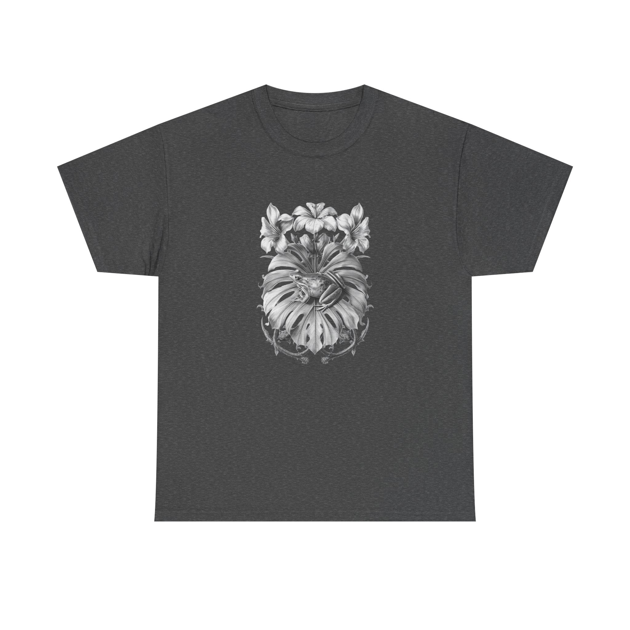 Dark Academia Botanical Frog Shirt | Vintage Apothecary Coqui Tee