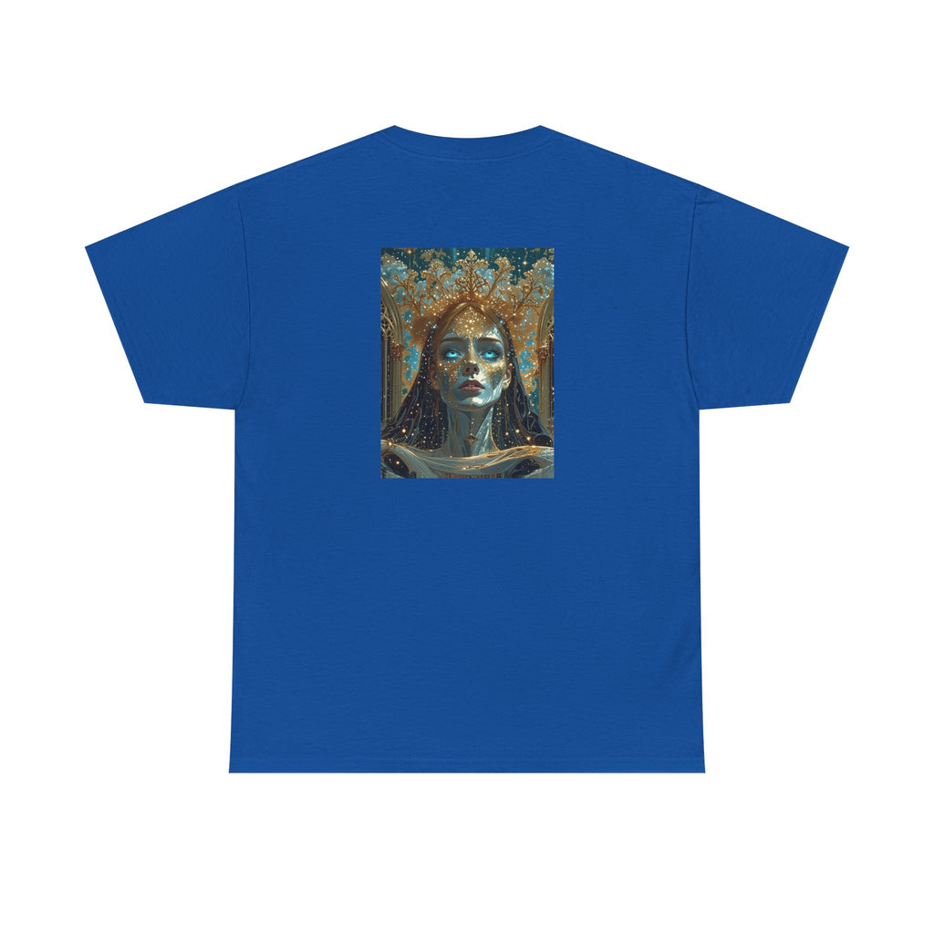 Aquatic Goddess Portrait Tee | Surreal Sea Queen Illustration